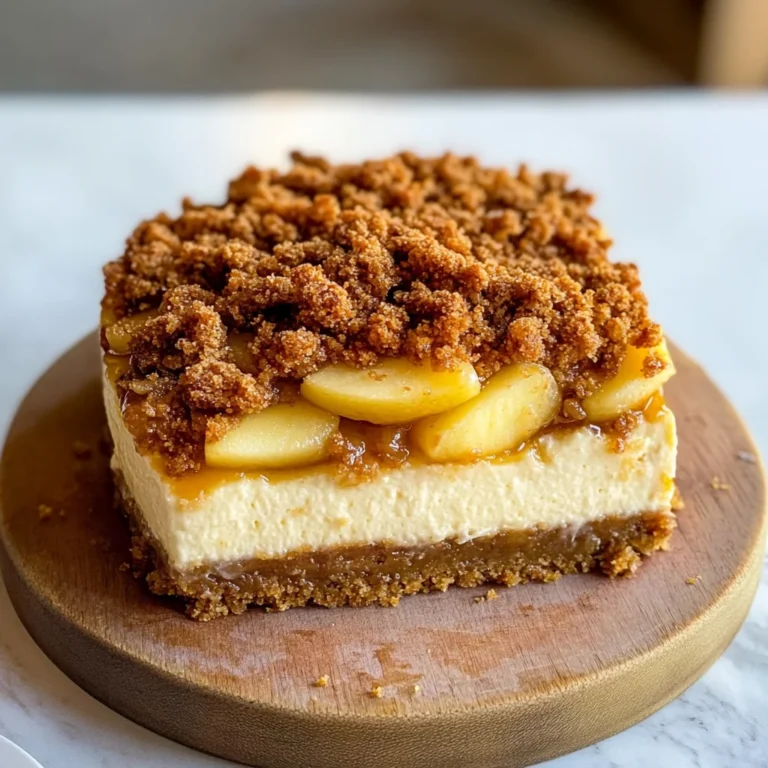 Apple Crumble Cheesecake