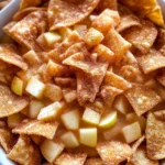 Apple Pie Dip with Cinnamon Sugar Tortilla Chips
