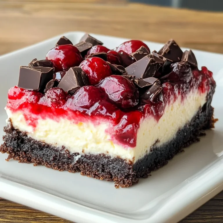 Black Forest Cheesecake Bars
