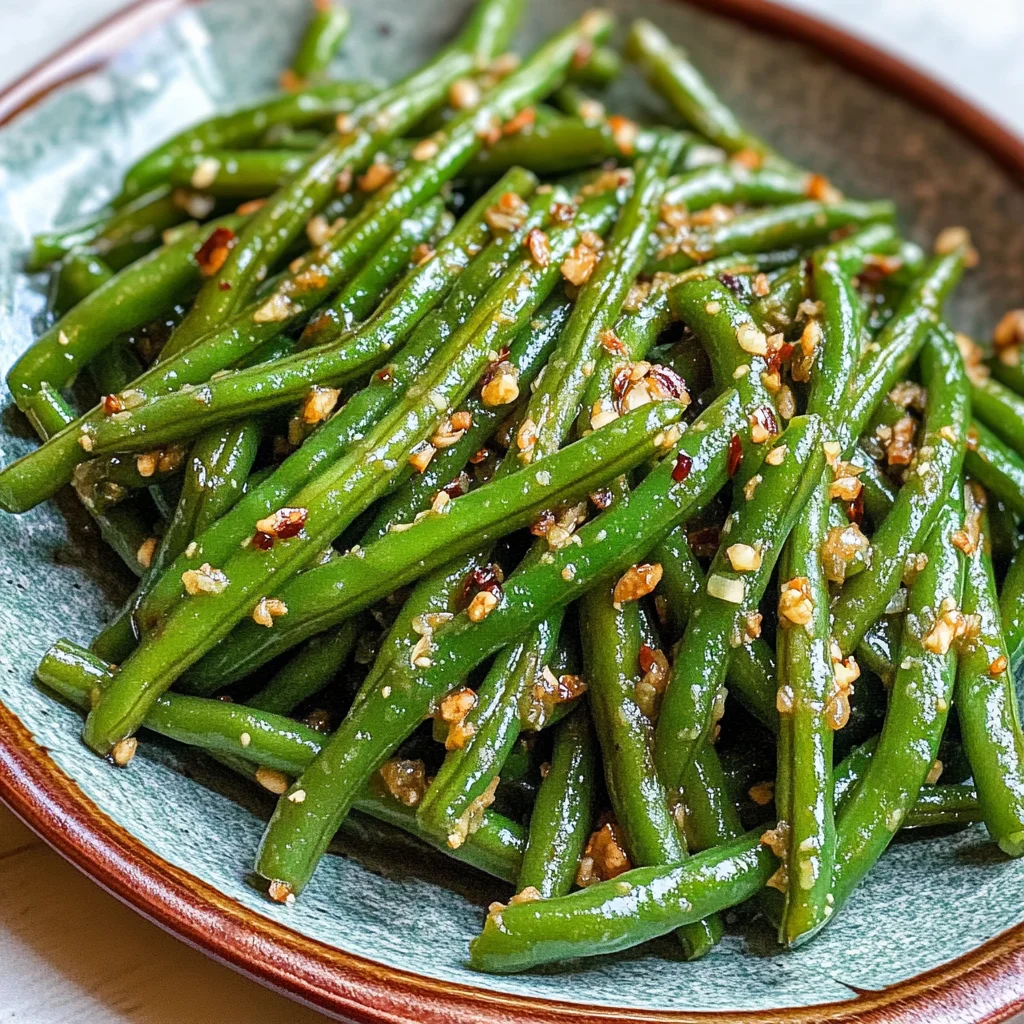 Chinese Green Beans With Garlic Sauce
