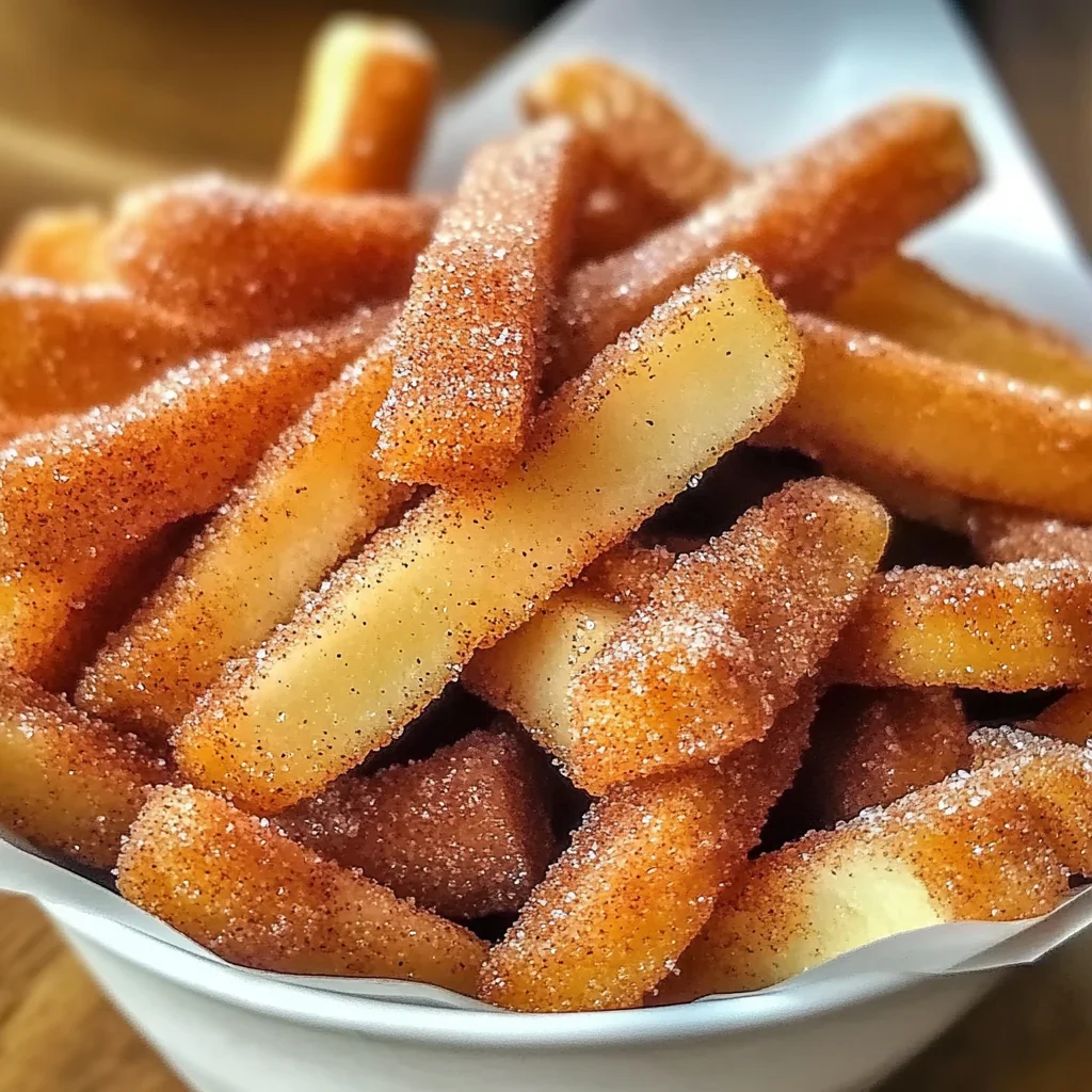 Cinnamon Sugar Apple Fries