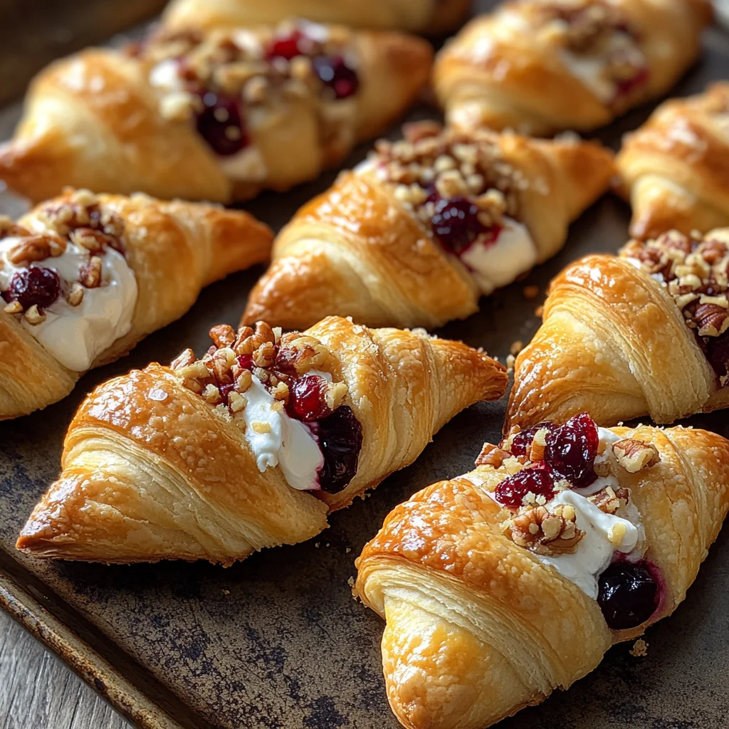 Cranberry Cream Cheese Crescent Bites
