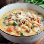 Creamy Parmesan Italian Sausage Soup
