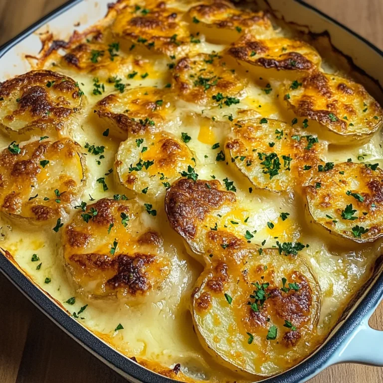 Dad’s Creamy & Cheesy Au Gratin Potatoes