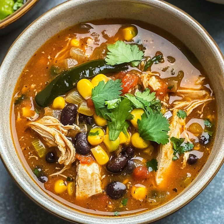 Easy Chicken, Poblano, and Black Bean Soup (Small Batch)
