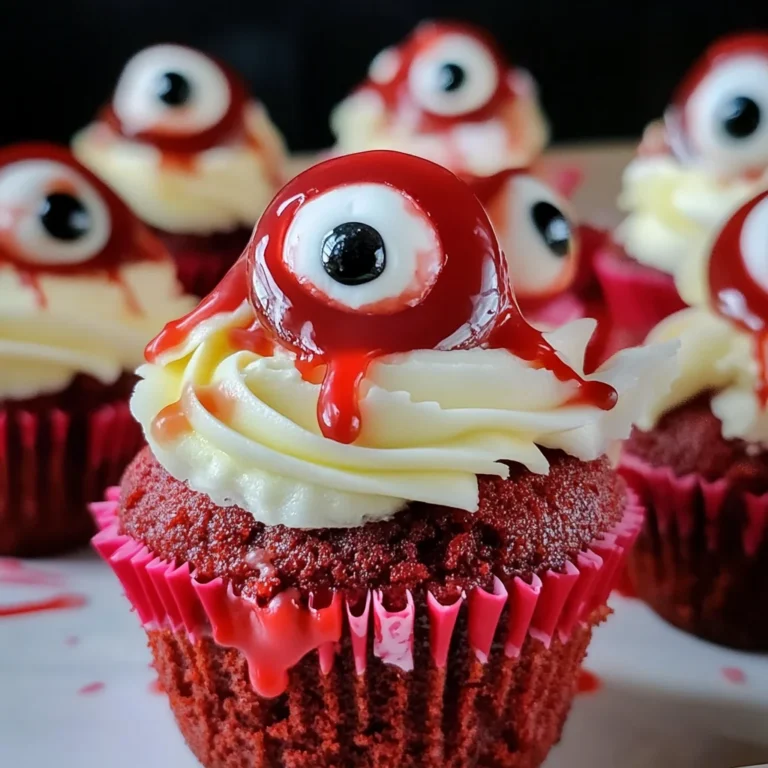 Halloween Augapfel Cupcakes