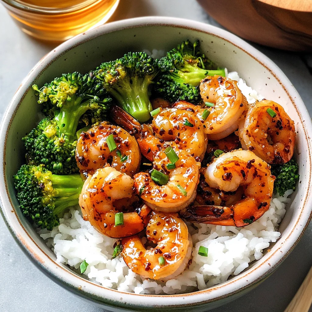 Honey Garlic Shrimp Bowls