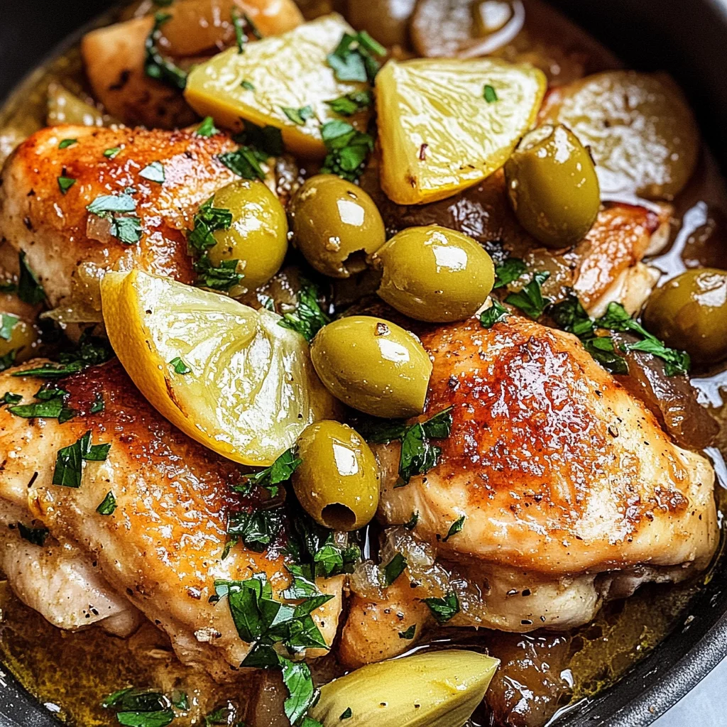 Mediterranean Lemon Chicken with Artichokes & Olives