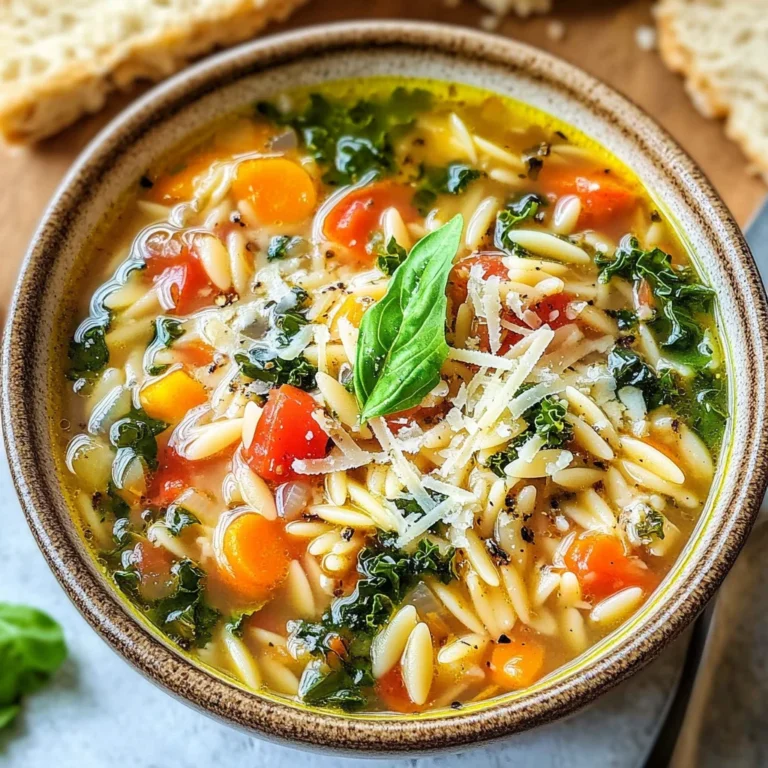 Mediterranean Orzo Soup