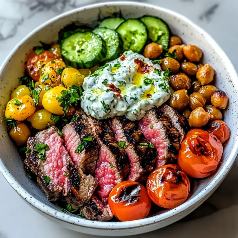 Mediterranean Steak Bowl Recipe