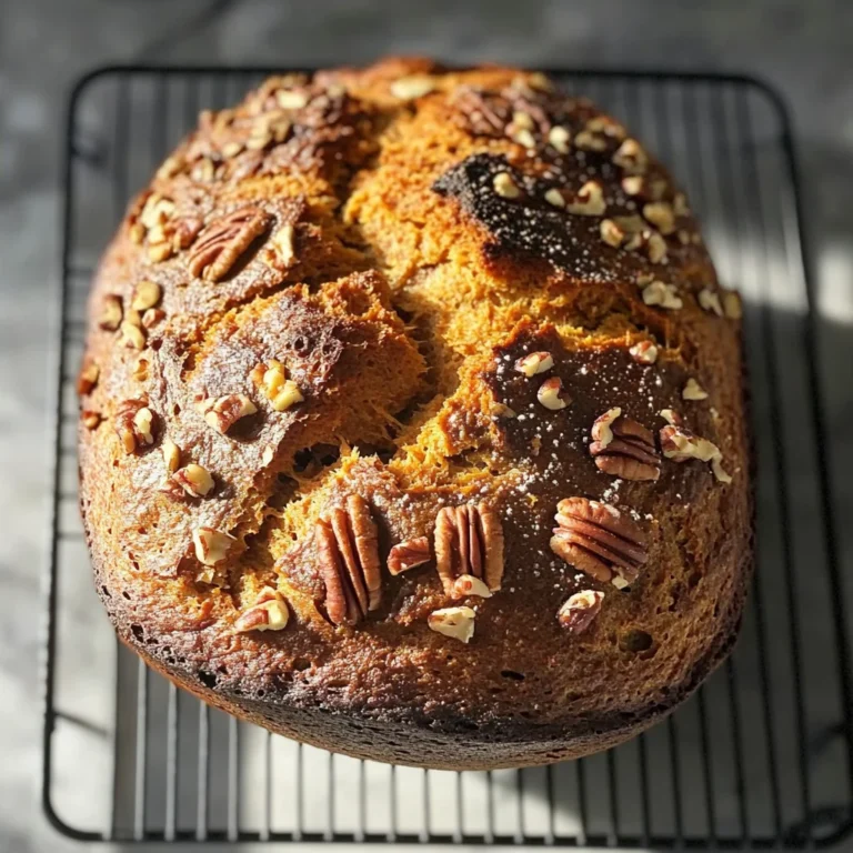 No-Knead Pumpkin Pecan Bread