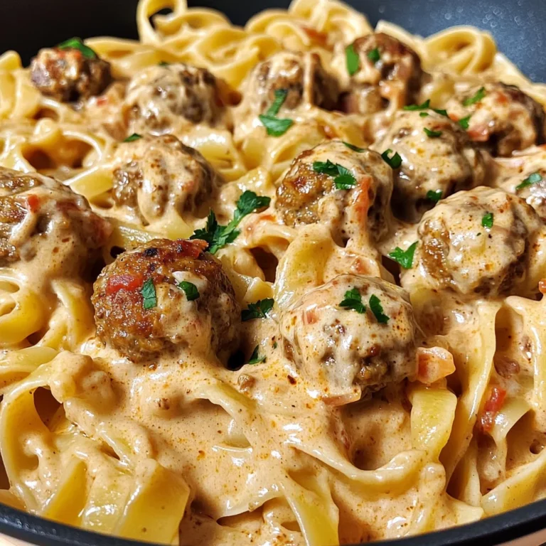 One-Pot Creamy Cajun Meatball Pasta: Easy & Flavorful Recipe