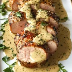 Oven-Baked Pork Tenderloin with Dijon Cream Sauce