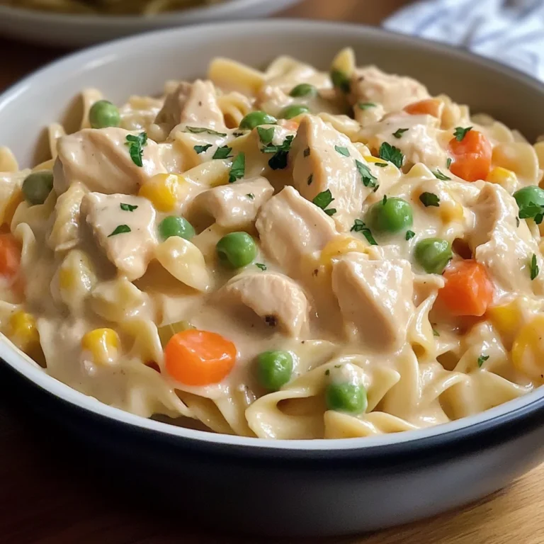 Quick Chicken Pot Pie Pasta