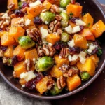 Roasted Fall Vegetables with Cranberries and Maple Walnuts