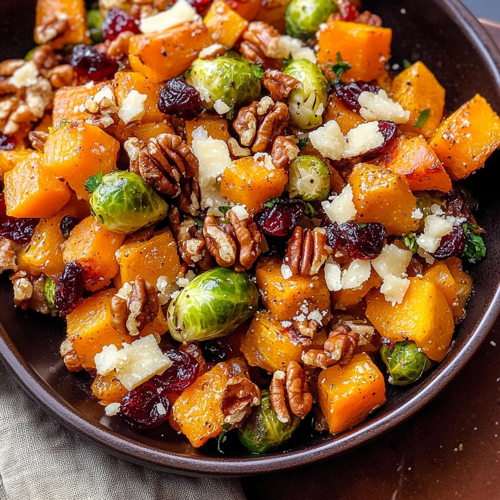 Roasted Fall Vegetables with Cranberries and Maple Walnuts