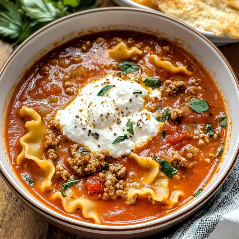 Slow Cooker Lasagna Soup