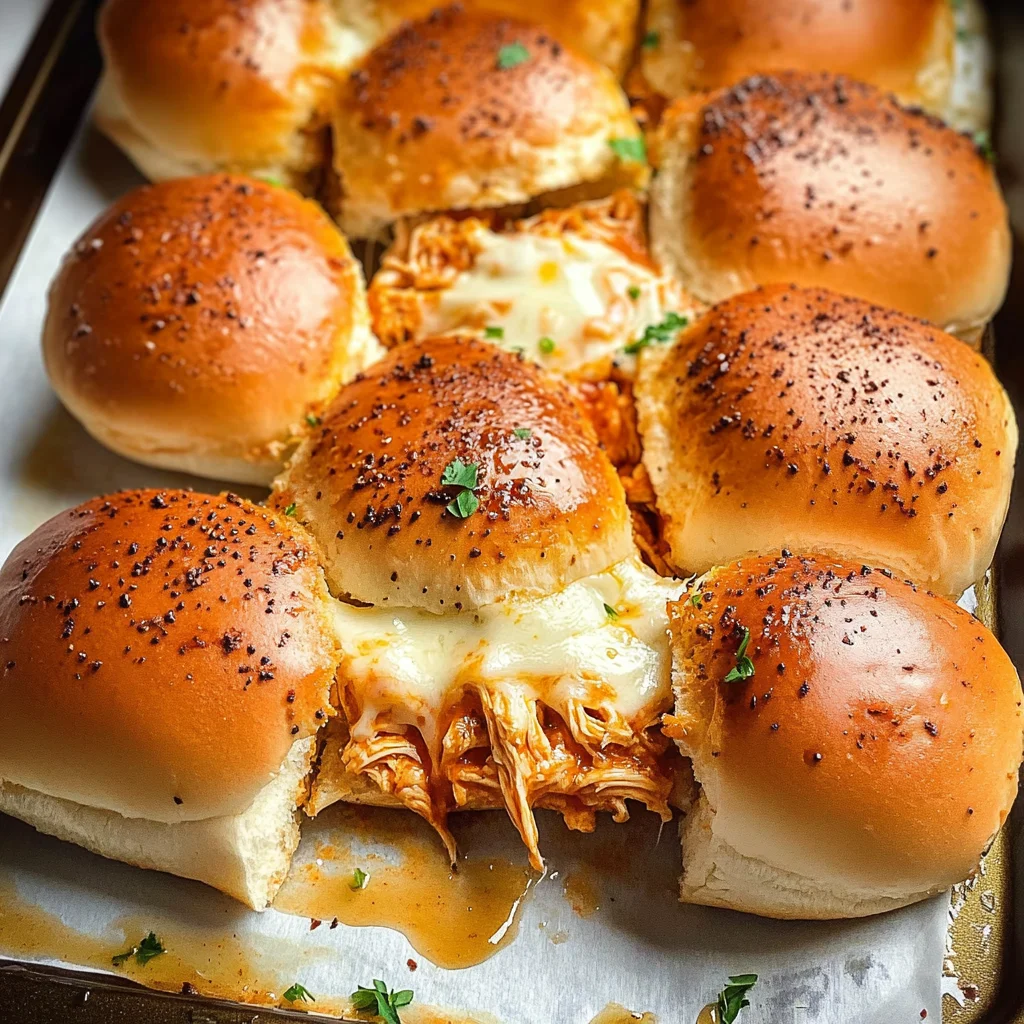 Spicy Buffalo Chicken Sliders