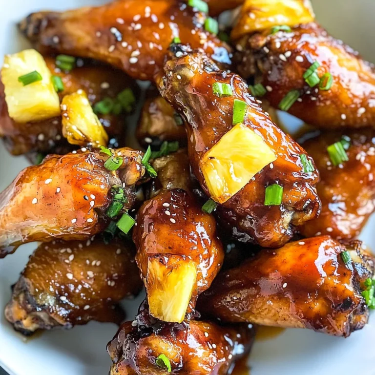 Sticky Pineapple-Teriyaki Chicken Wings in 3 Steps