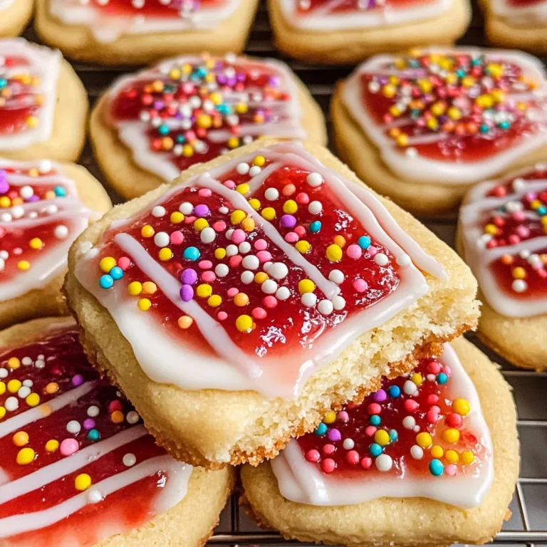 Strawberry Pop Tart Sugar Cookies