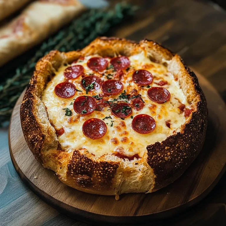 That's amore! cheesy BREAD BOWL PIZZA DIP!