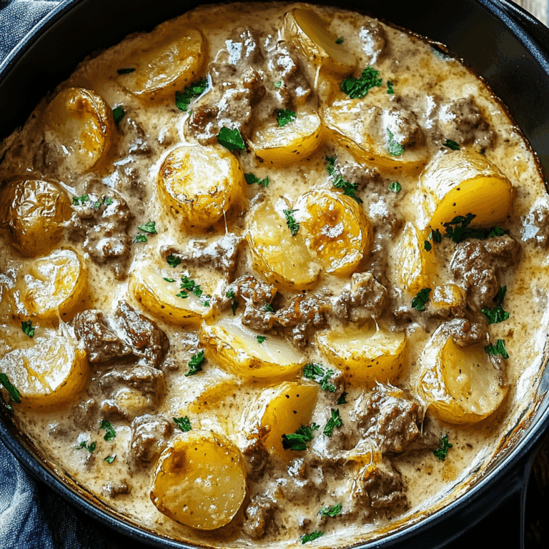 Creamy One-Pot Beef and Potato Casserole