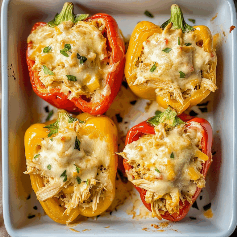 Creamy Chicken Stuffed Peppers