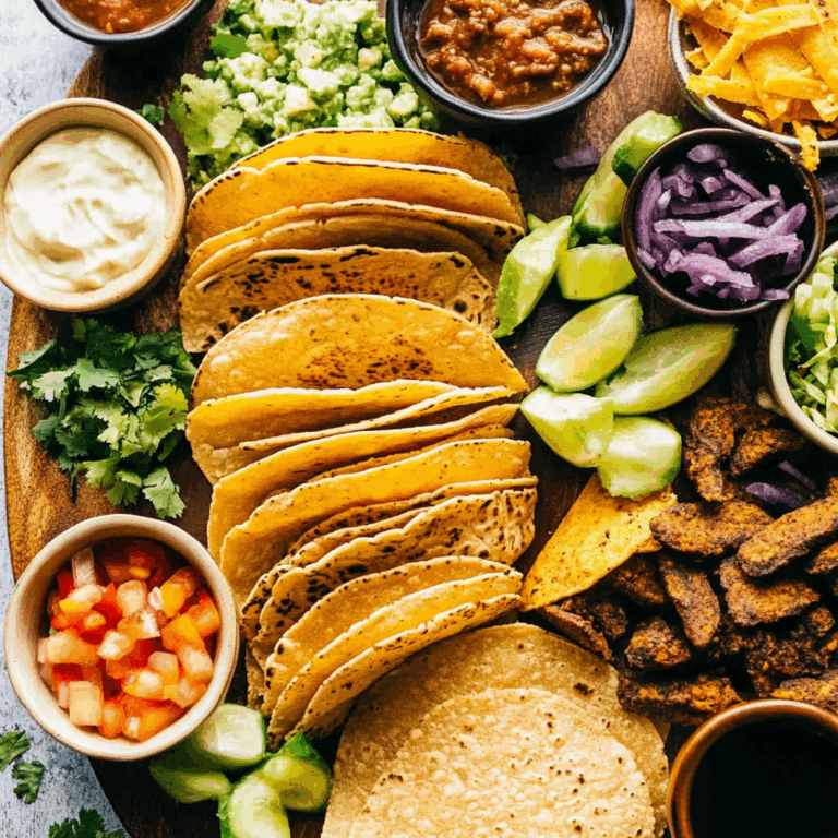 Easy Taco Recipe Dinner Board