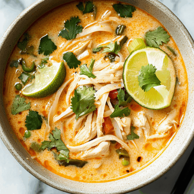 Easy Thai Coconut Chicken Soup