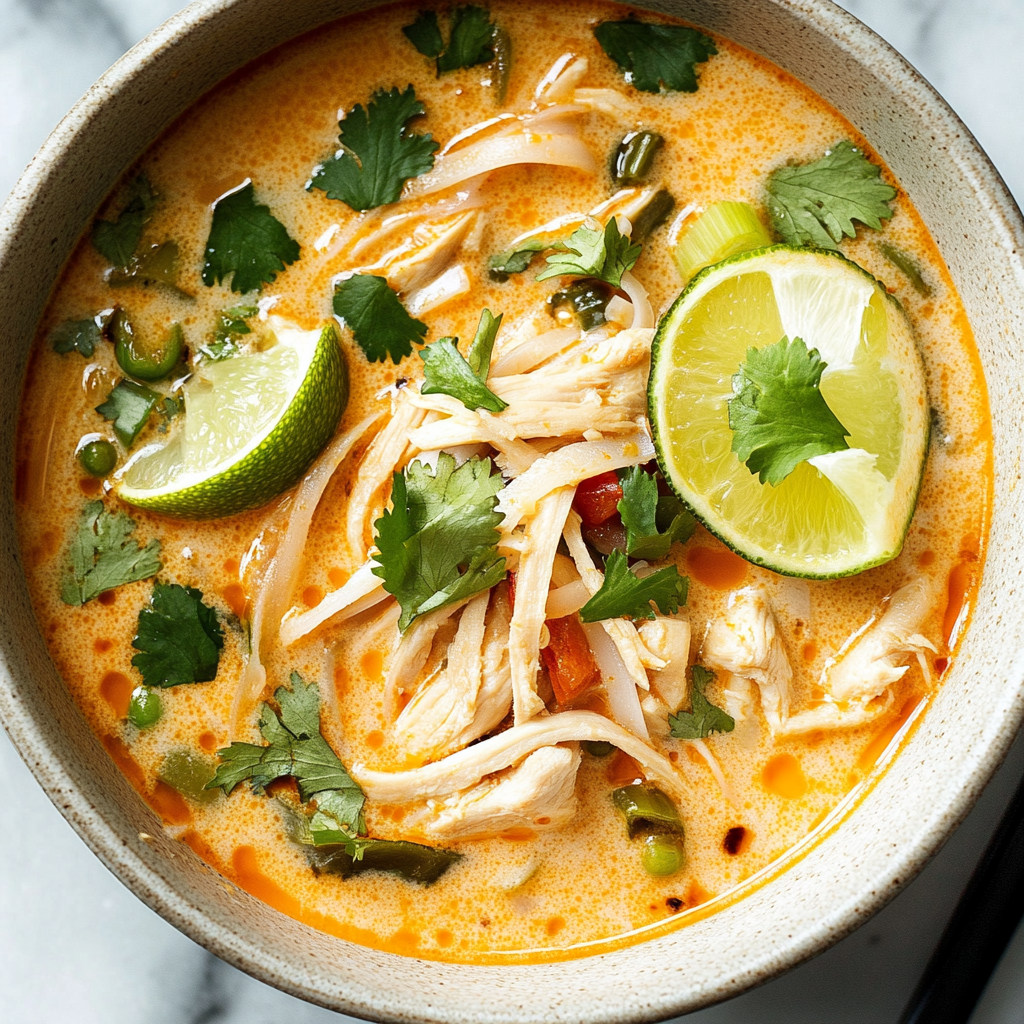 Easy Thai Coconut Chicken Soup