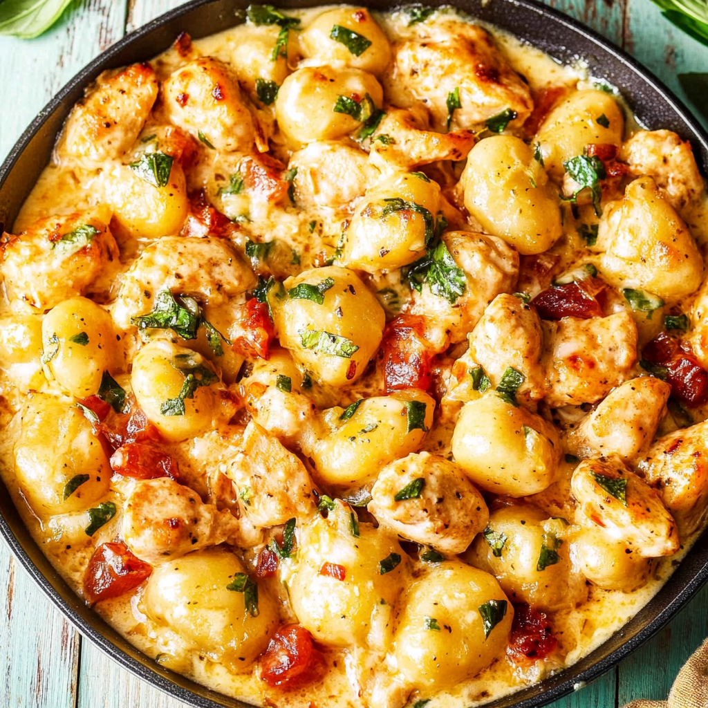 Garlic Chicken Gnocchi Skillet: A 30-Minute Wonder!