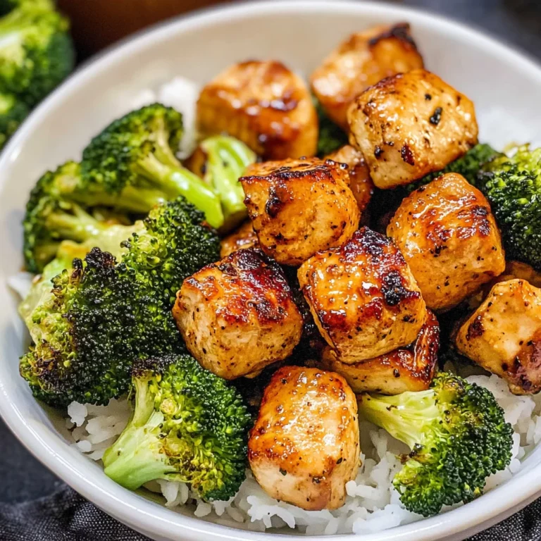 Air Fryer Chicken Bites and Broccoli