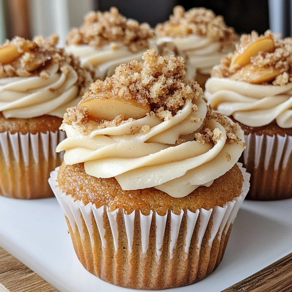 Apple Crumble Cupcakes