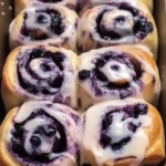 Blueberry Cheesecake Swirl Rolls