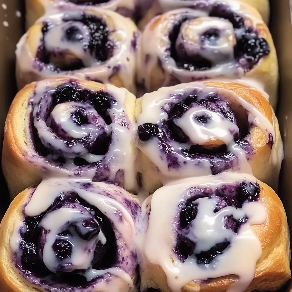 Blueberry Cheesecake Swirl Rolls