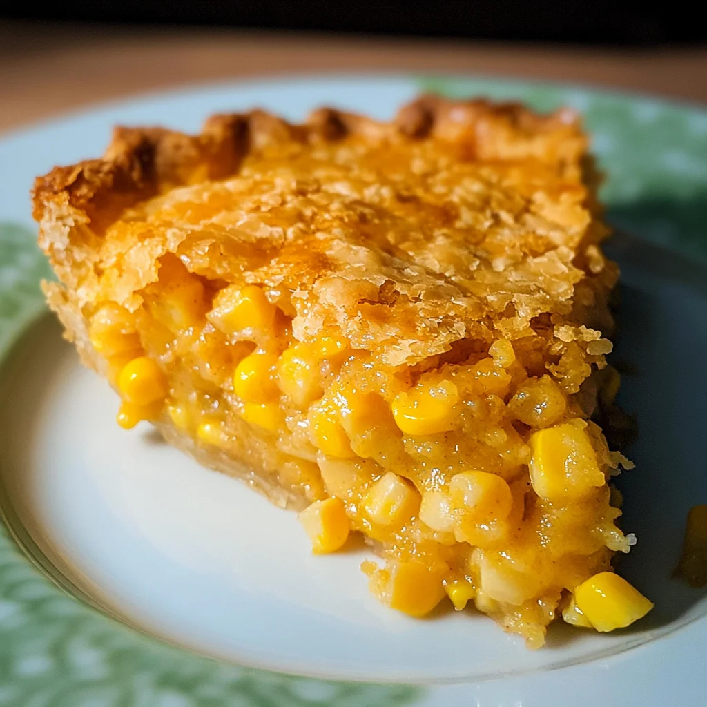 Cheddar Sweet Corn Pie