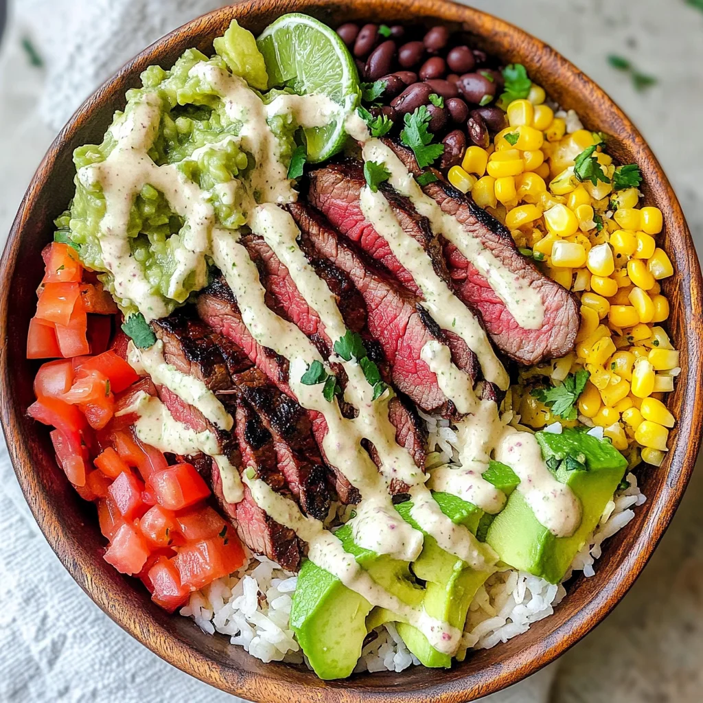 Cilantro Lime Steak Bowls