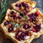 Cranberry Brie Tart with Pancetta & Thyme
