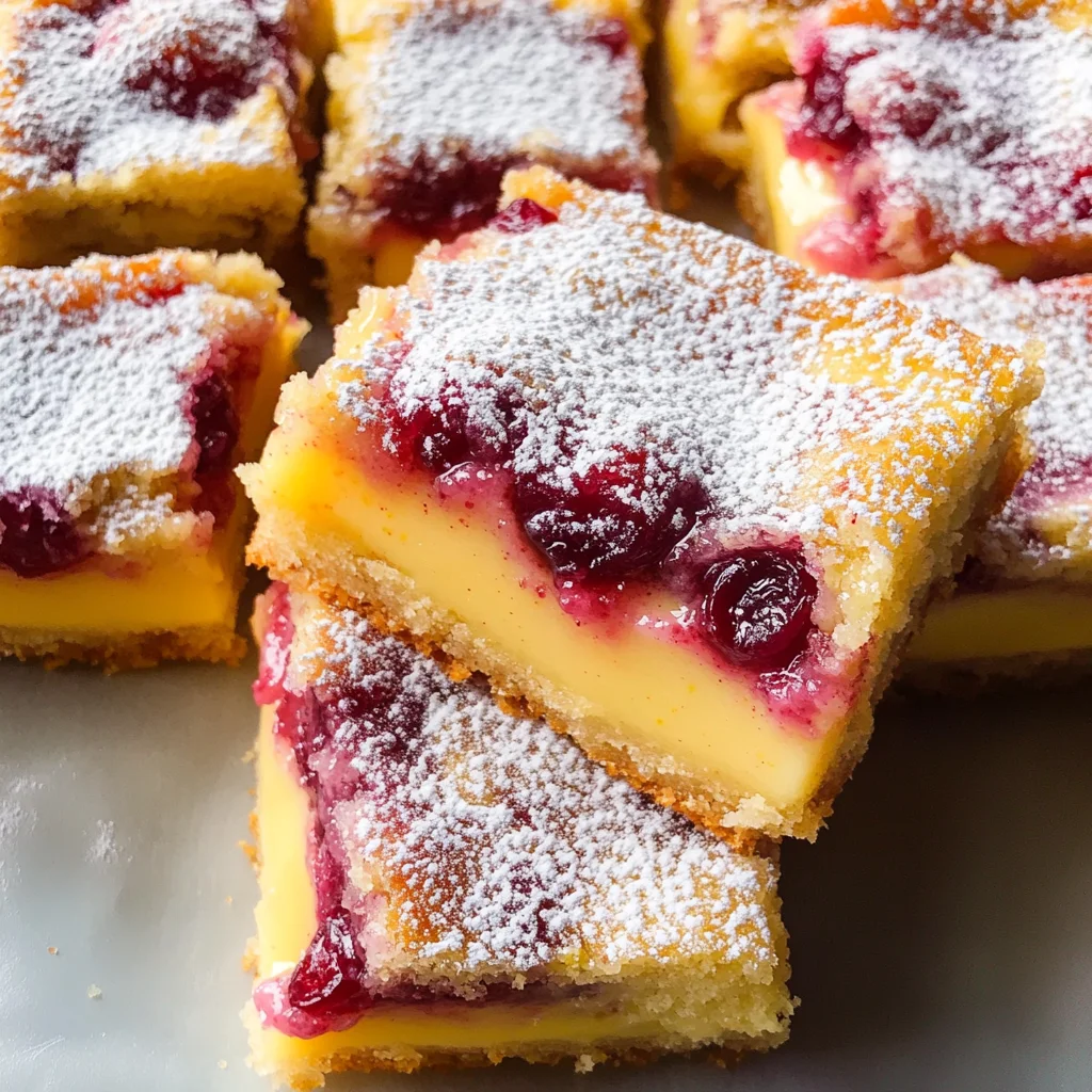 Cranberry Lemon Bars