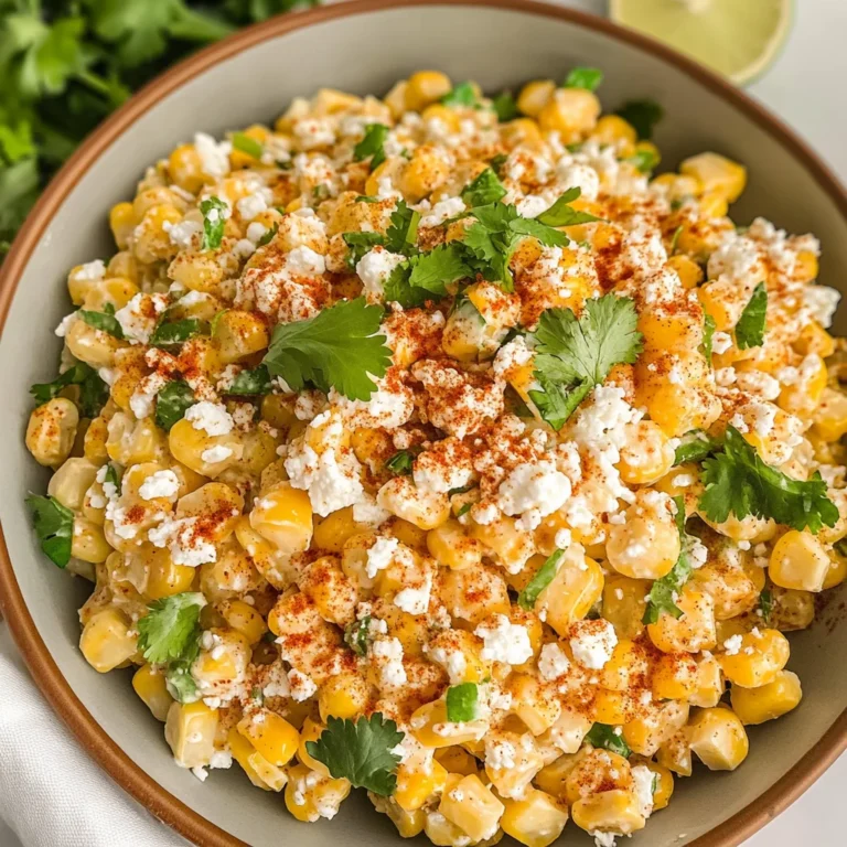Creamy Mexican Street Corn Salad with a Kick
