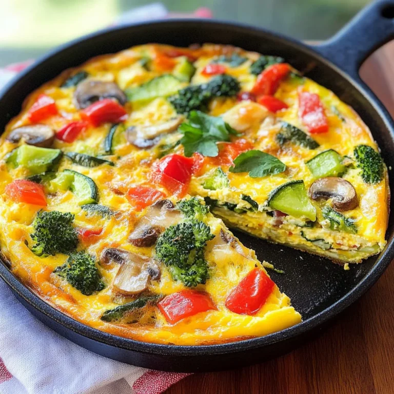 Garden Veggie Frittata: A 150-Calorie Delight