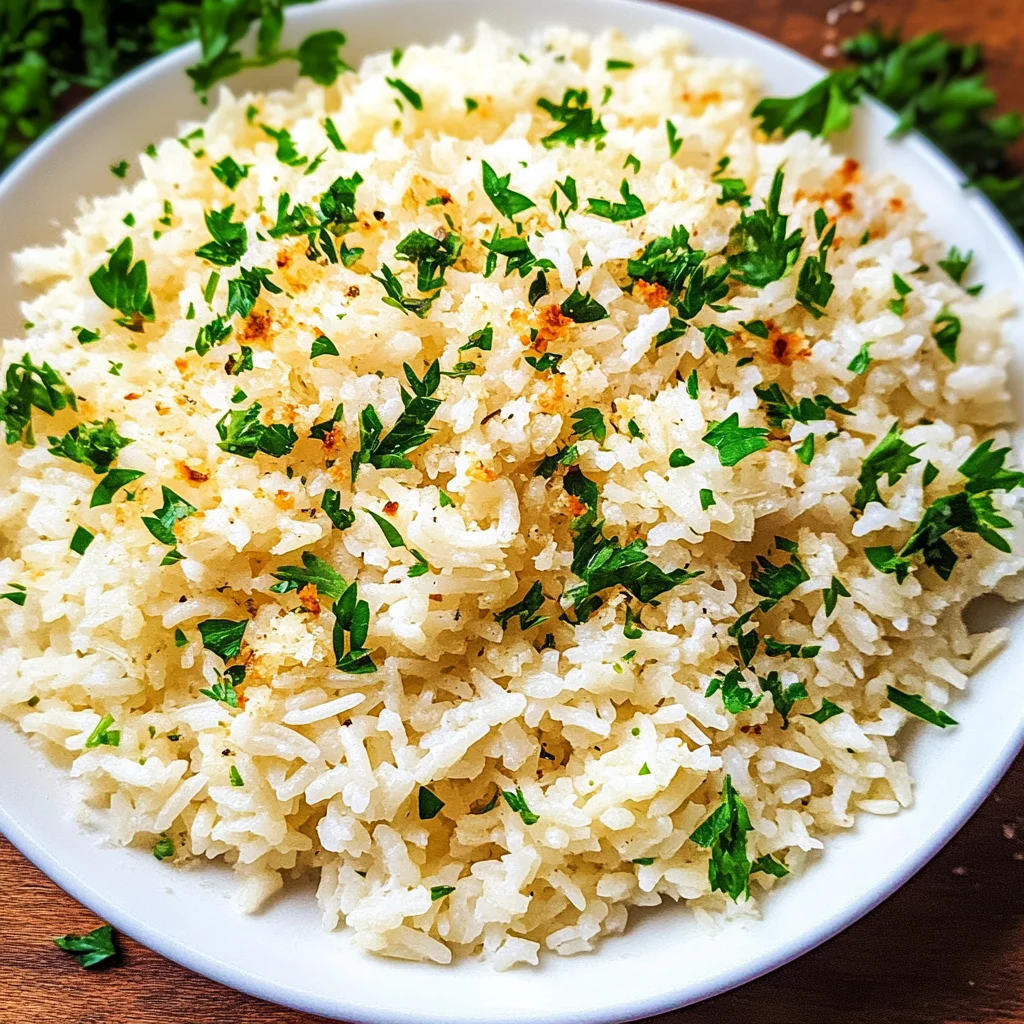 Garlic Parmesan Rice