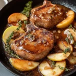 Juicy Apple Butter Pork Chops