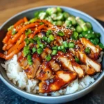 Korean BBQ Chicken Bowls with Gochujang Cream Sauce Awaits!