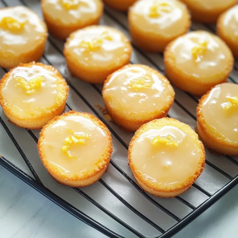 Mini Lemon Cakes with Lemon Glaze