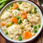 One Pot Chicken Dumpling Soup (with refrigerated biscuit dough!)