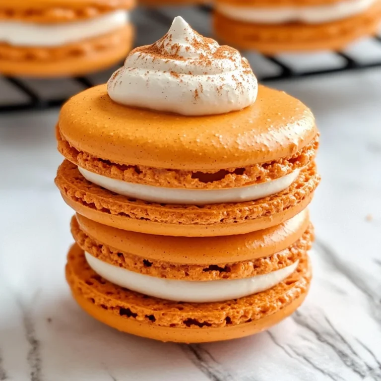 Pumpkin Pie Macarons