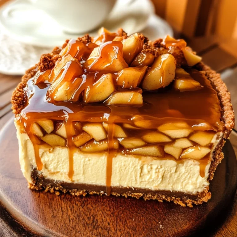 Salted Caramel Apple Pie Cheesecake Recipe