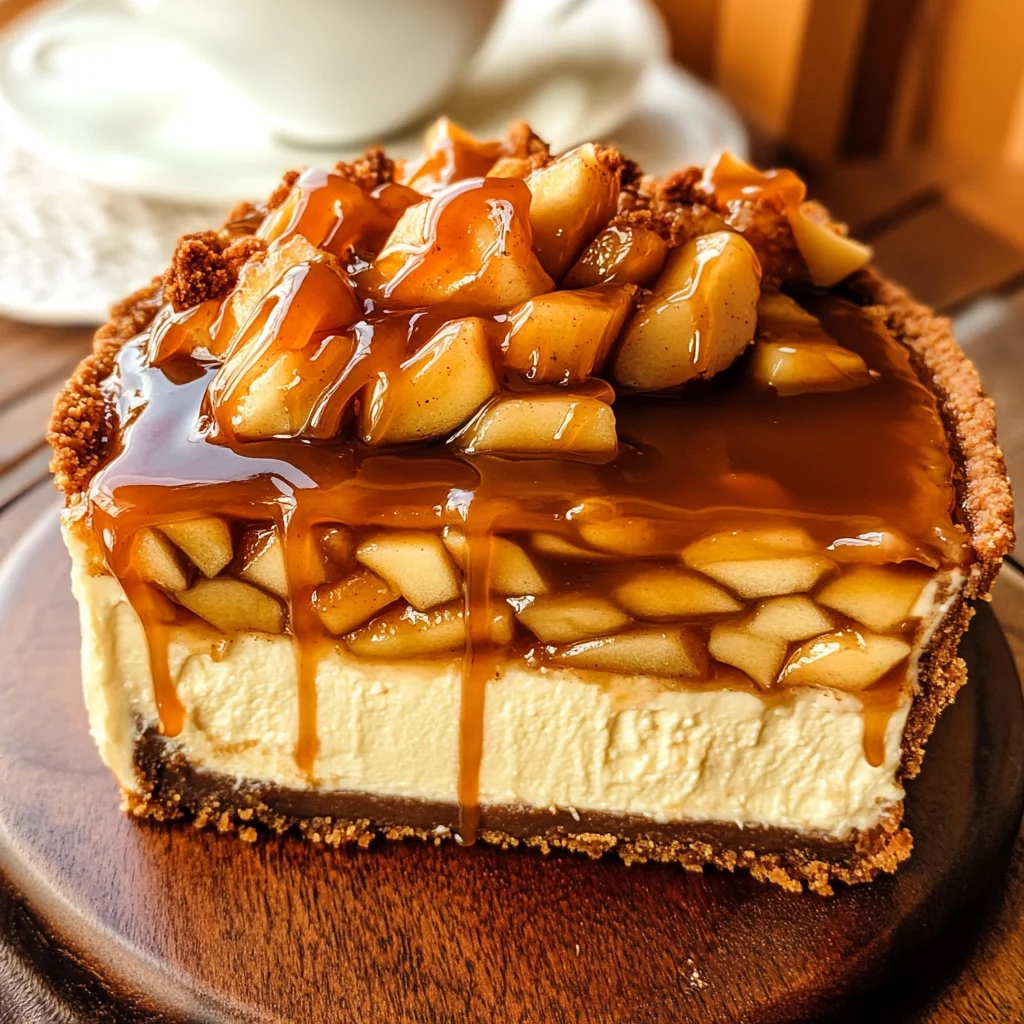 Salted Caramel Apple Pie Cheesecake Recipe