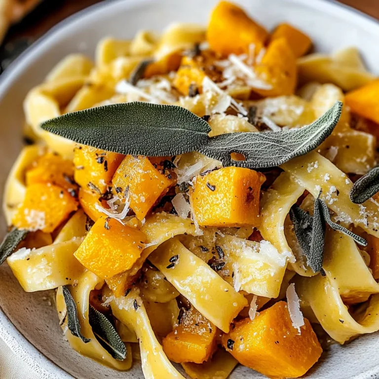 Savory Butternut Squash & Sage Pasta
